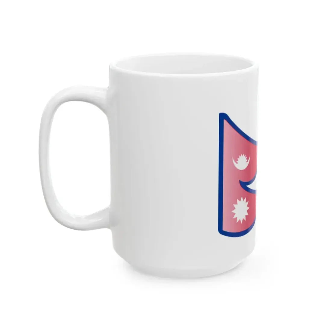 Nuvola Nepal flag (Nepal) White Coffee Mug - Go Mug Yourself