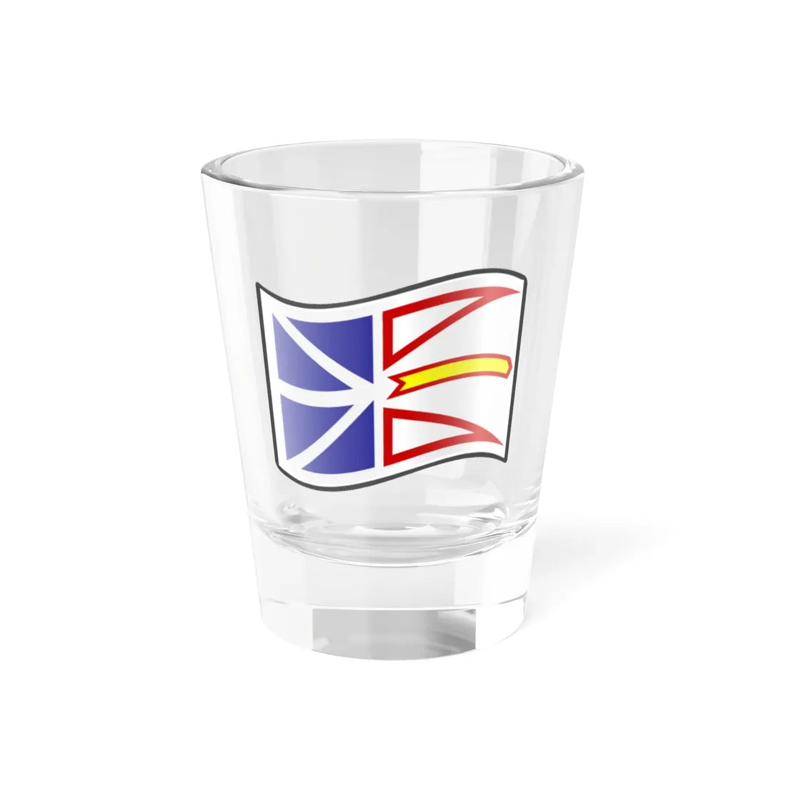 Nuvola Newfoundland flag (Canada) Shot Glass 1.5oz 1.5oz - Go Mug Yourself