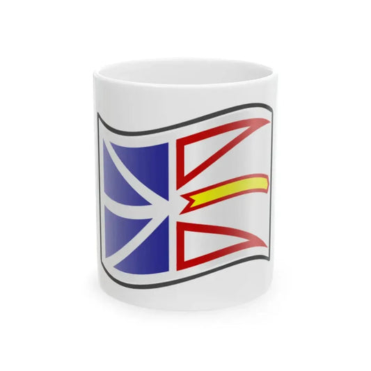 Nuvola Newfoundland flag (Canada) White Coffee Mug 11oz - Go Mug Yourself