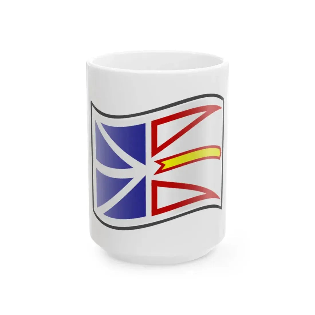 Nuvola Newfoundland flag (Canada) White Coffee Mug 15oz - Go Mug Yourself