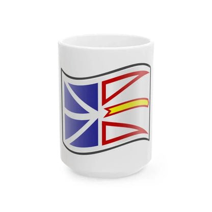 Nuvola Newfoundland flag (Canada) White Coffee Mug 15oz - Go Mug Yourself