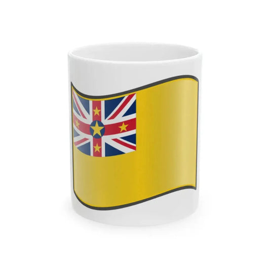Nuvola Niuean flag (New Zealand) White Coffee Mug 11oz - Go Mug Yourself