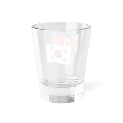Nuvola North and South Korean flags (Korea) Shot Glass 1.5oz - Go Mug Yourself