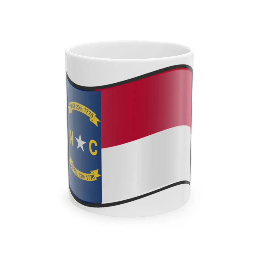 Nuvola North Carolina flag (United States) White Coffee Mug 11oz - Go Mug Yourself