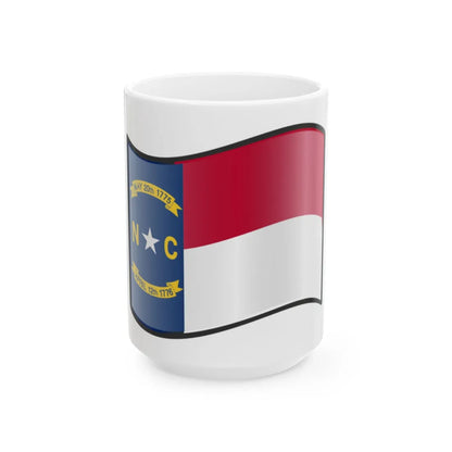 Nuvola North Carolina flag (United States) White Coffee Mug 15oz - Go Mug Yourself