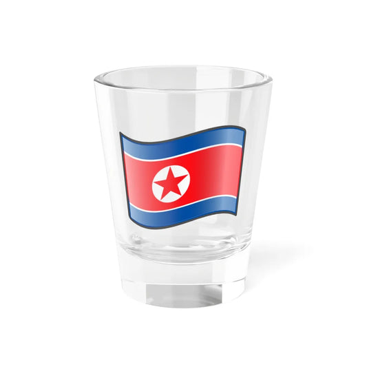 Nuvola North Korean flag (Korea) Shot Glass 1.5oz 1.5oz - Go Mug Yourself