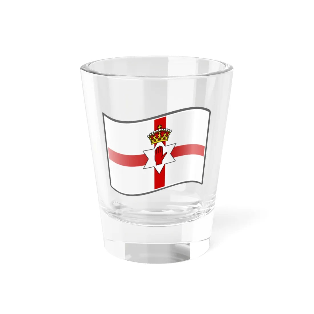 Nuvola Northern Irish flag (Ireland) Shot Glass 1.5oz 1.5oz - Go Mug Yourself