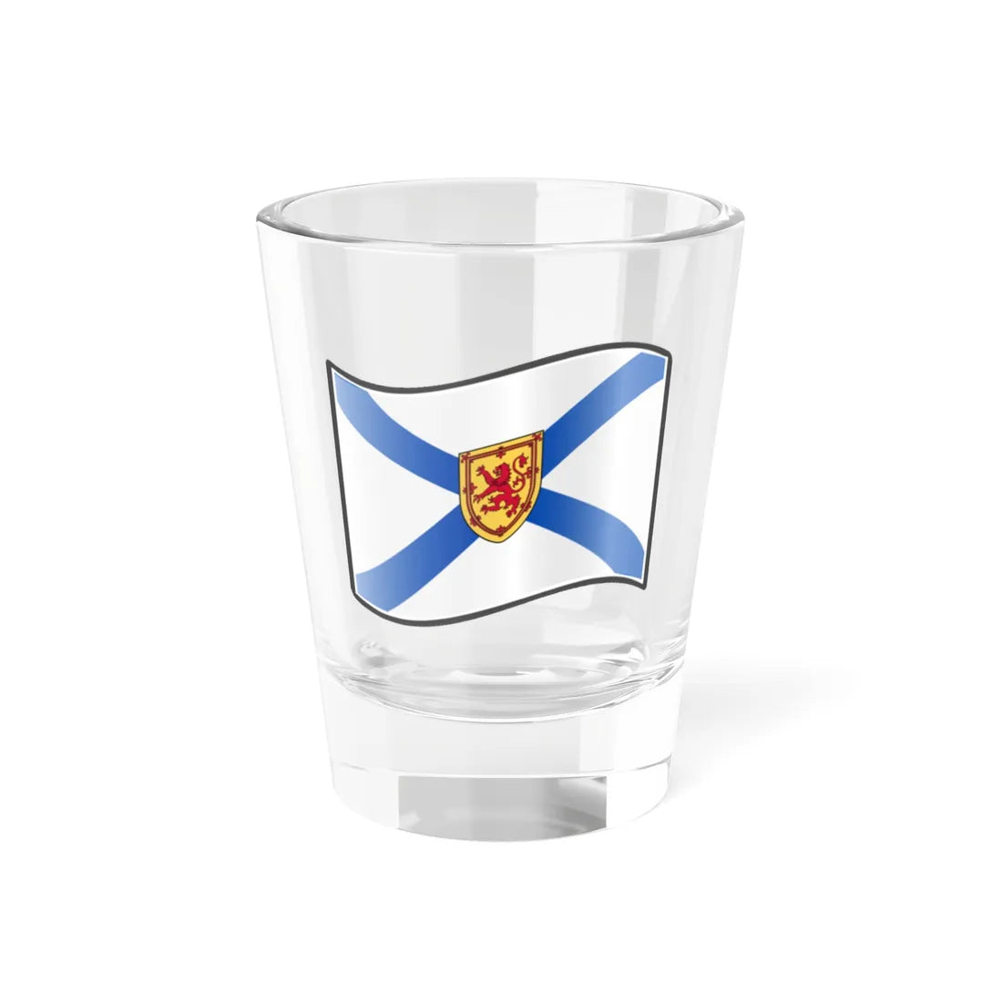 Nuvola Nova Scotia flag (Canada) Shot Glass 1.5oz 1.5oz - Go Mug Yourself