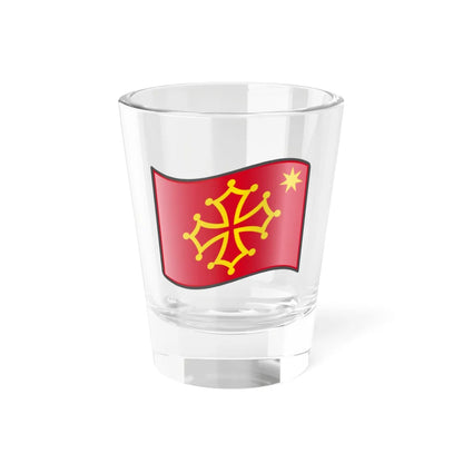 Nuvola Occitania flag with star (France) Shot Glass 1.5oz 1.5oz - Go Mug Yourself
