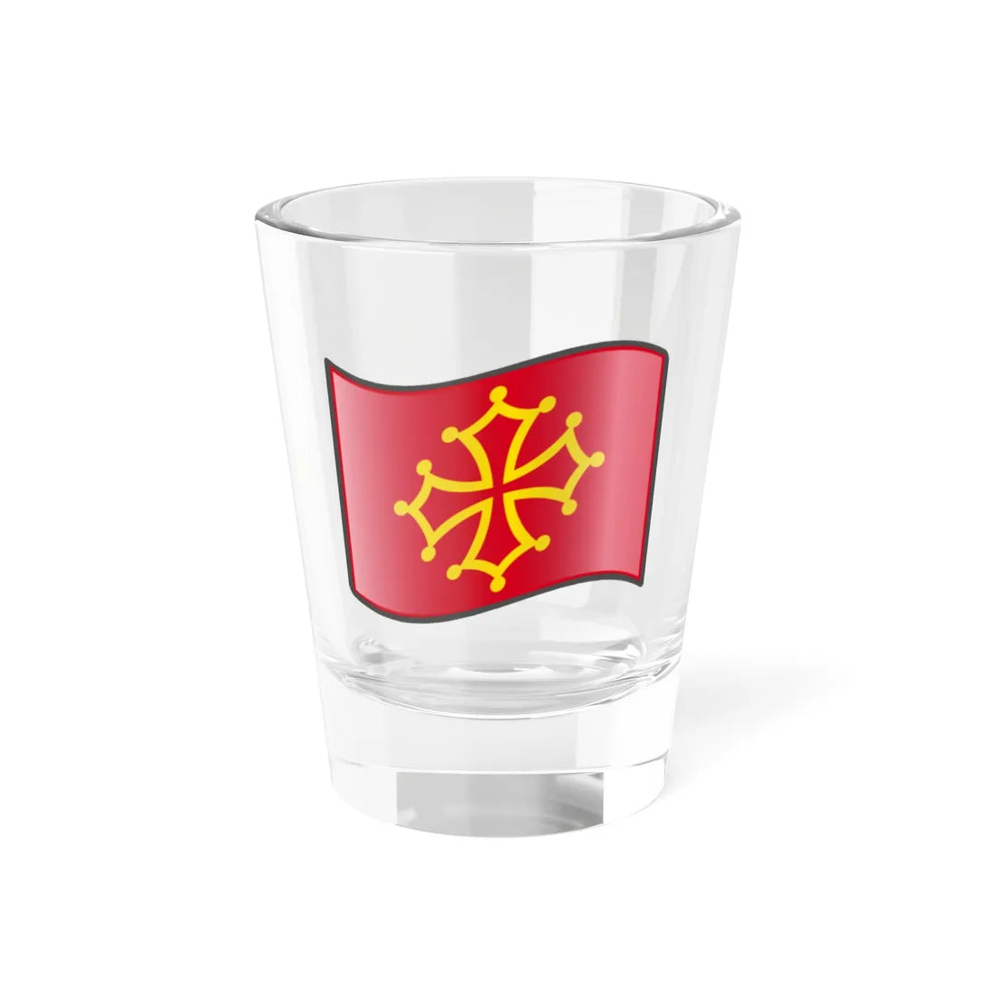 Nuvola Occitanian flag (France) Shot Glass 1.5oz 1.5oz - Go Mug Yourself