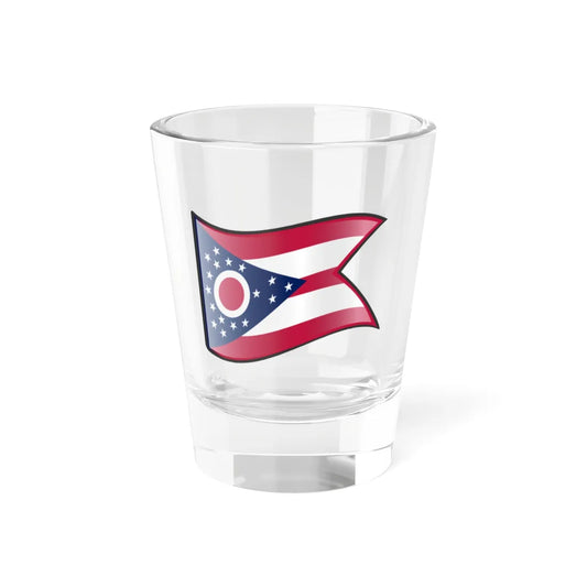 Nuvola Ohio flag (United States) Shot Glass 1.5oz 1.5oz - Go Mug Yourself