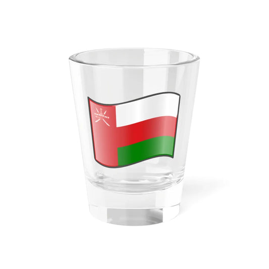 Nuvola Oman flag (Oman) Shot Glass 1.5oz 1.5oz - Go Mug Yourself