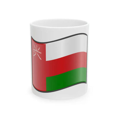 Nuvola Oman flag (Oman) White Coffee Mug 11oz - Go Mug Yourself