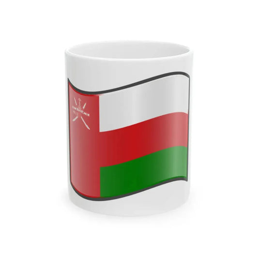 Nuvola Oman flag (Oman) White Coffee Mug 11oz - Go Mug Yourself