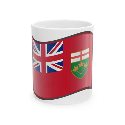 Nuvola Ontario flag (Canada) White Coffee Mug 11oz - Go Mug Yourself