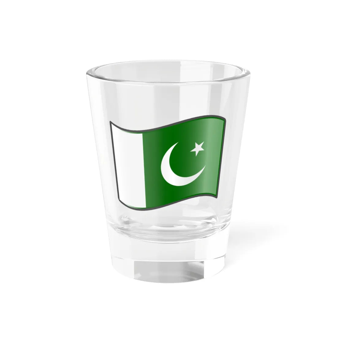 Nuvola Pakistani flag (Pakistan) Shot Glass 1.5oz 1.5oz - Go Mug Yourself
