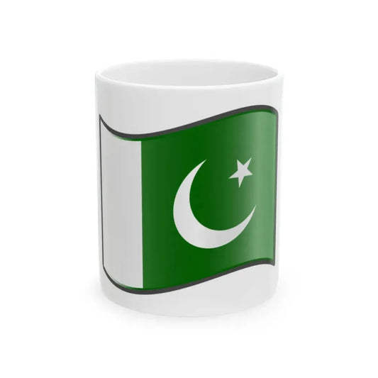 Nuvola Pakistani flag (Pakistan) White Coffee Mug 11oz - Go Mug Yourself