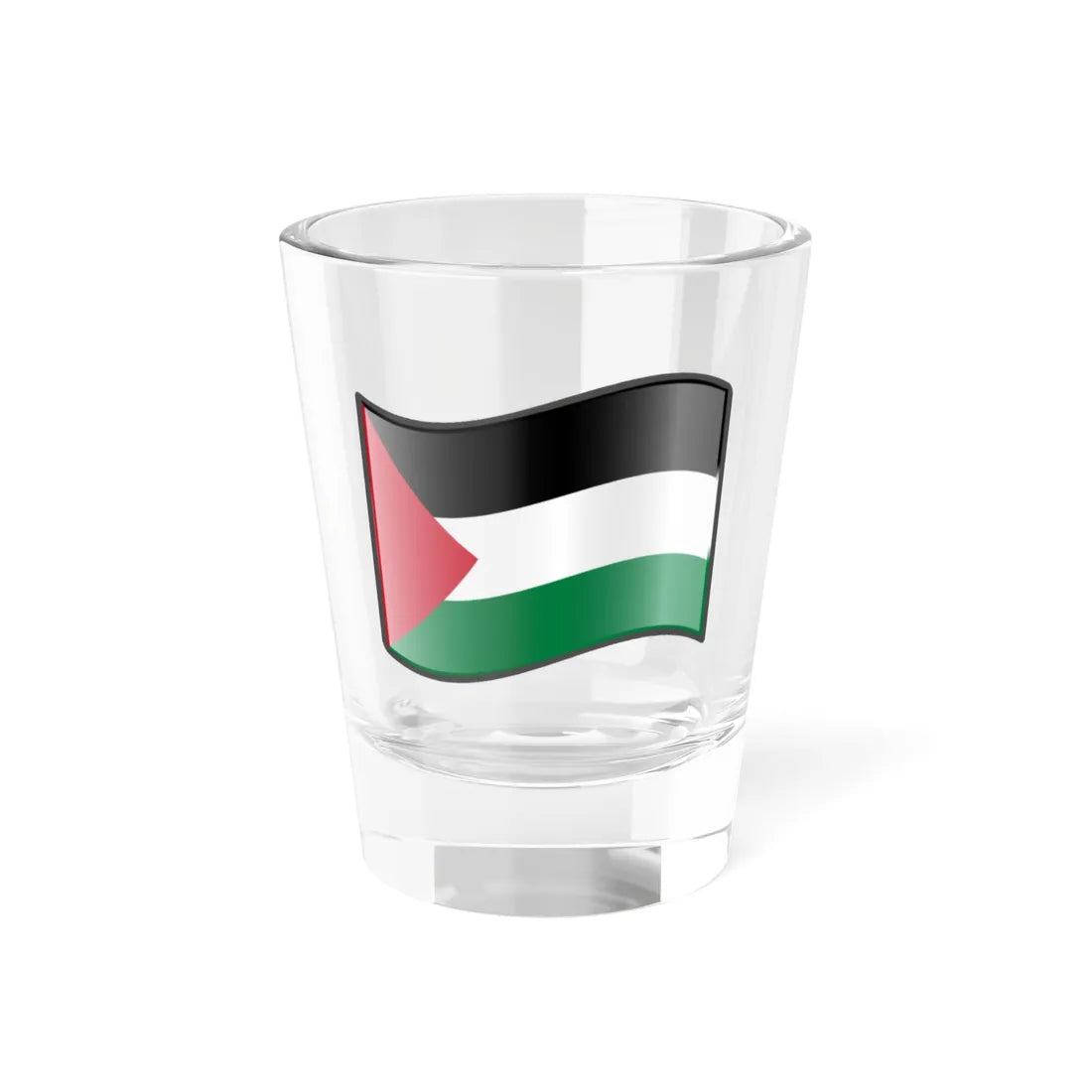 Nuvola Palestinian flag (Palestine) Shot Glass 1.5oz 1.5oz - Go Mug Yourself