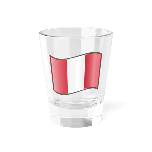 Nuvola Peru flag (Peru) Shot Glass 1.5oz 1.5oz - Go Mug Yourself