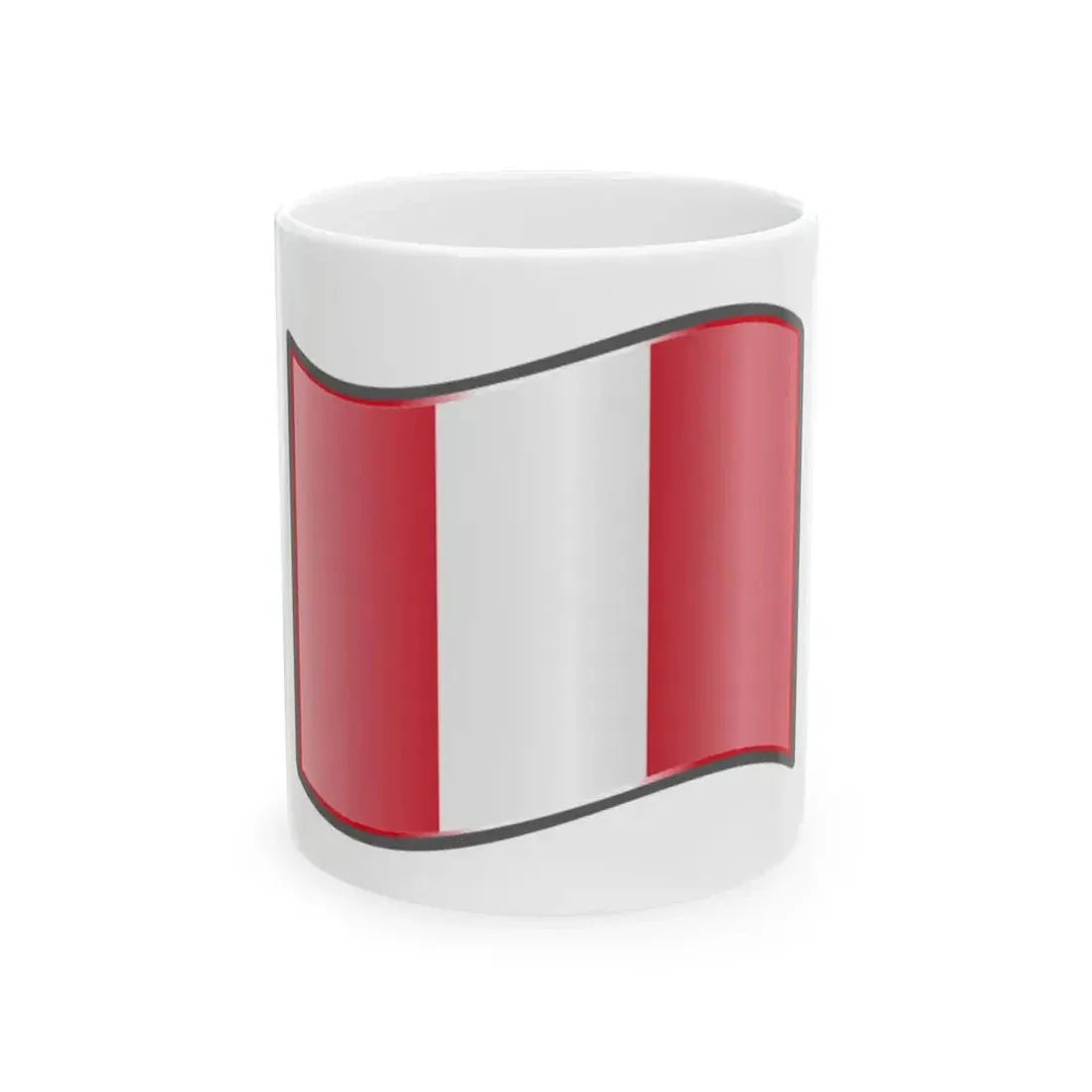 Nuvola Peru flag (Peru) White Coffee Mug 11oz - Go Mug Yourself