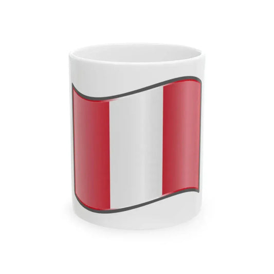 Nuvola Peru flag (Peru) White Coffee Mug 11oz - Go Mug Yourself