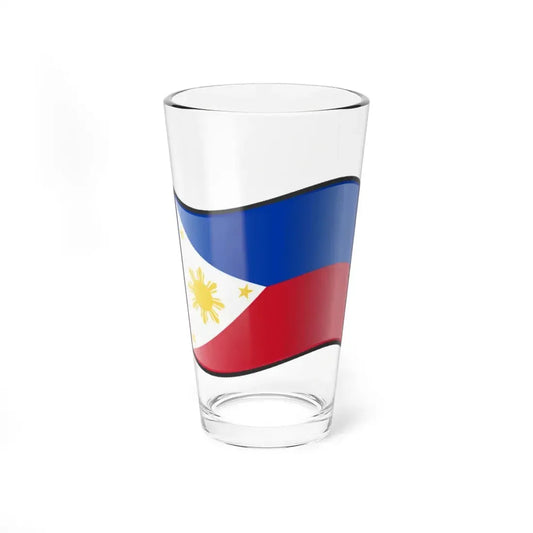 Nuvola Philippines flag (Philippines) Pint Glass 16oz 16oz - Go Mug Yourself