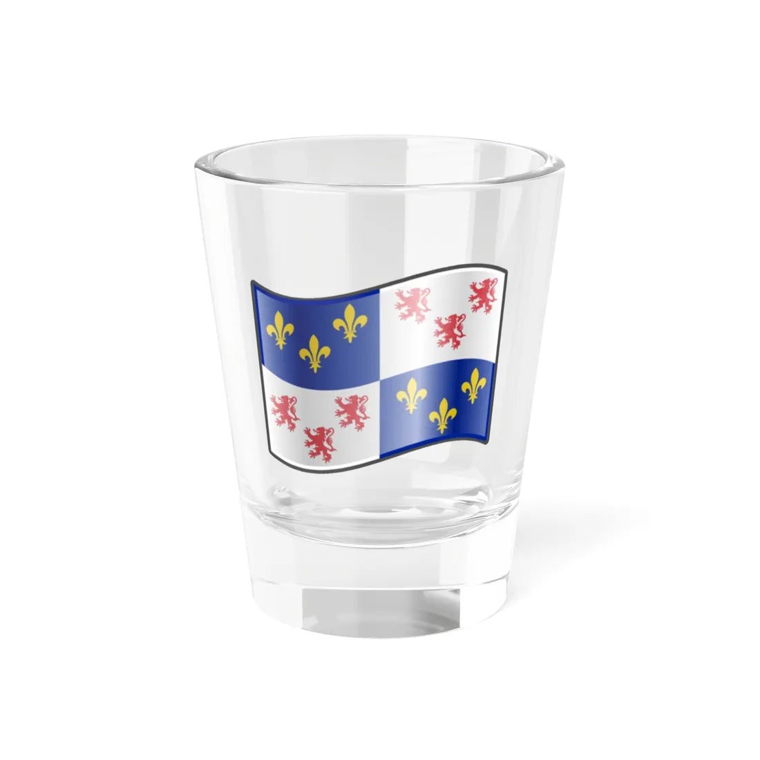 Nuvola Picardy flag (France) Shot Glass 1.5oz 1.5oz - Go Mug Yourself