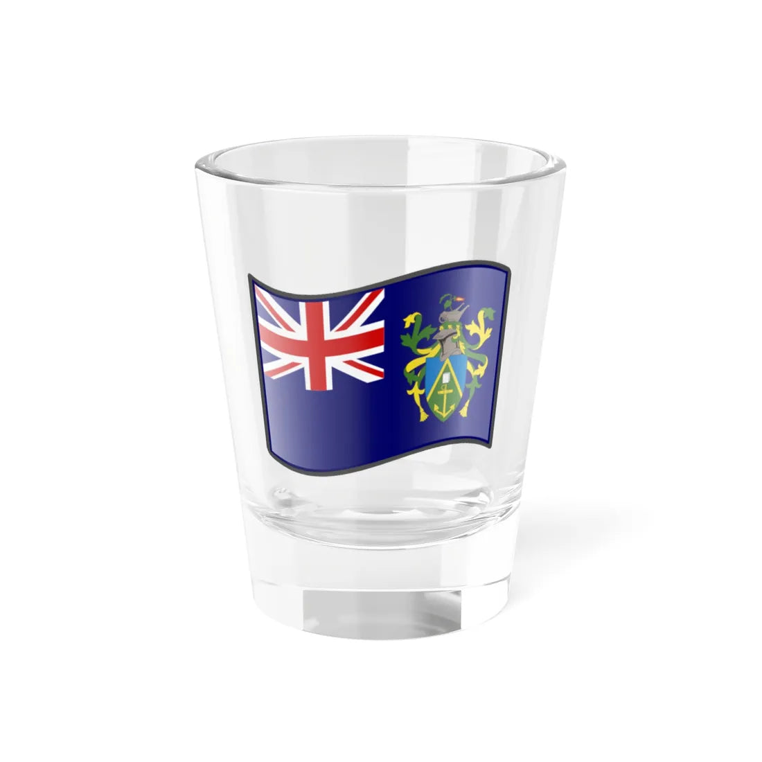 Nuvola Pitcairn flag (United Kingdom) Shot Glass 1.5oz 1.5oz - Go Mug Yourself