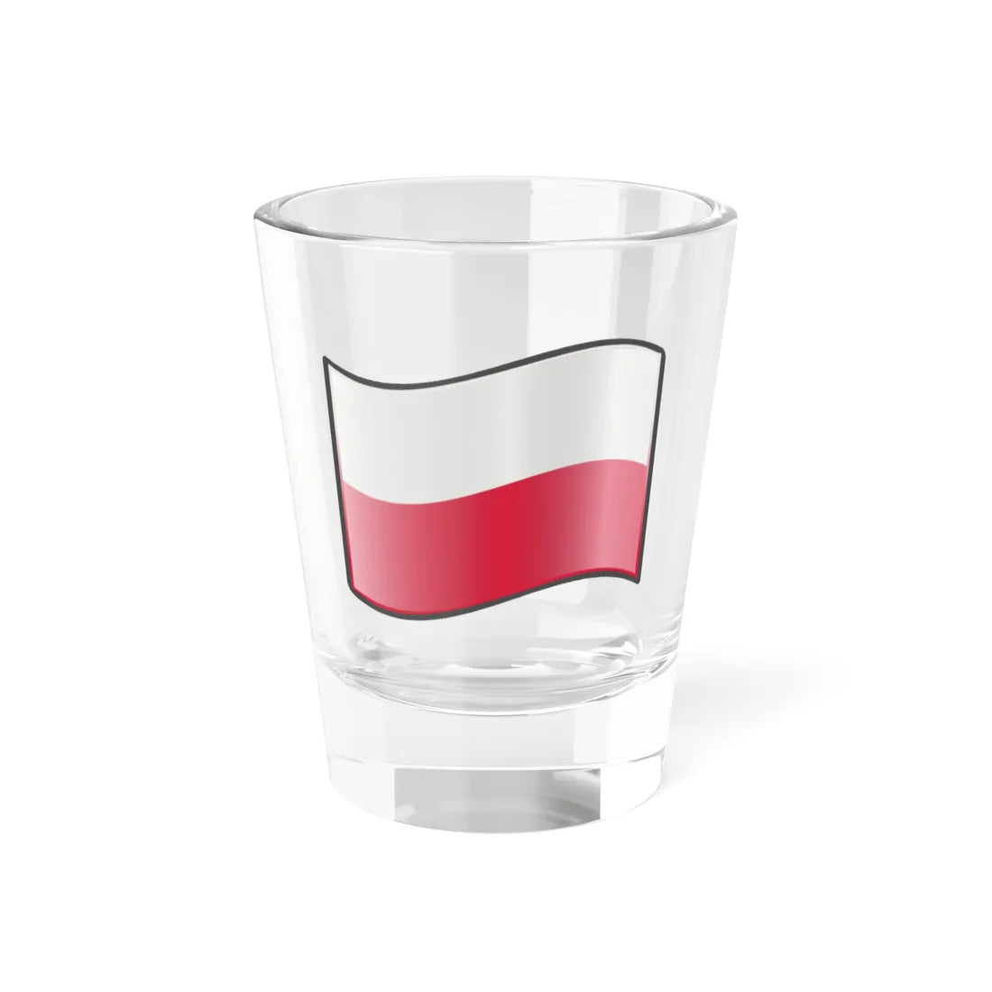 Nuvola Polish flag (Poland) Shot Glass 1.5oz 1.5oz - Go Mug Yourself