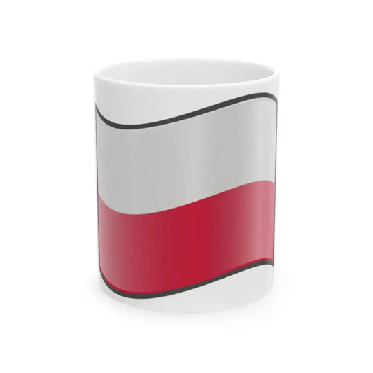 Nuvola Polish flag (Poland) White Coffee Mug 11oz - Go Mug Yourself