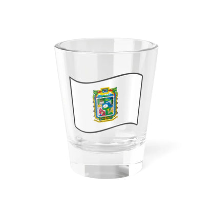 Nuvola Puebla flag (Mexico) Shot Glass 1.5oz 1.5oz - Go Mug Yourself