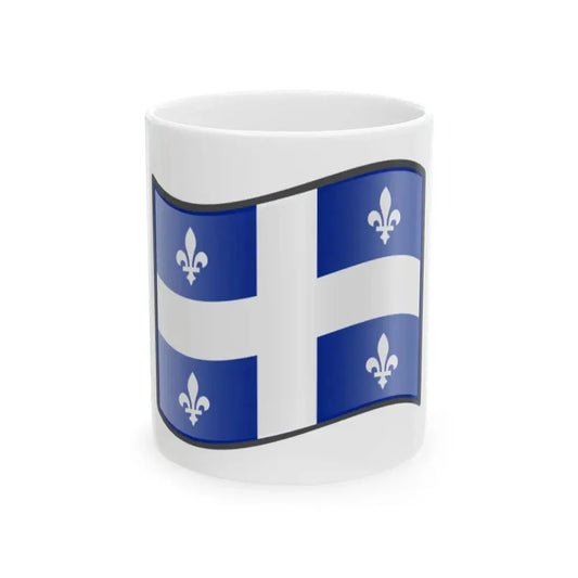Nuvola Quebec flag (Canada) White Coffee Mug 11oz - Go Mug Yourself