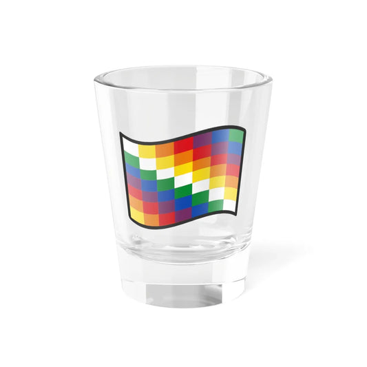 Nuvola Qulla Suyu flag (Argentina) Shot Glass 1.5oz 1.5oz - Go Mug Yourself