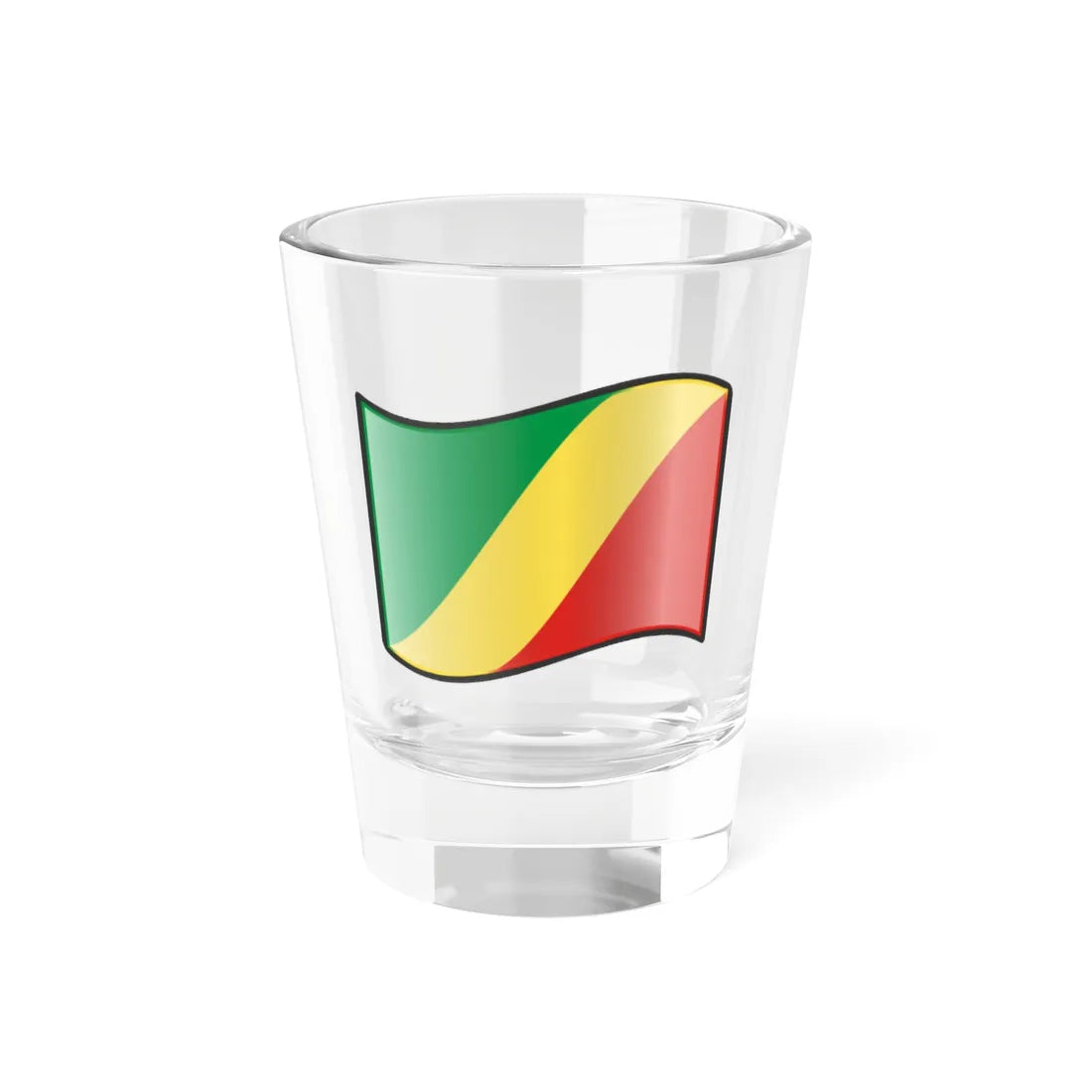 Nuvola Republic of the Congo flag (Congo) Shot Glass 1.5oz 1.5oz - Go Mug Yourself