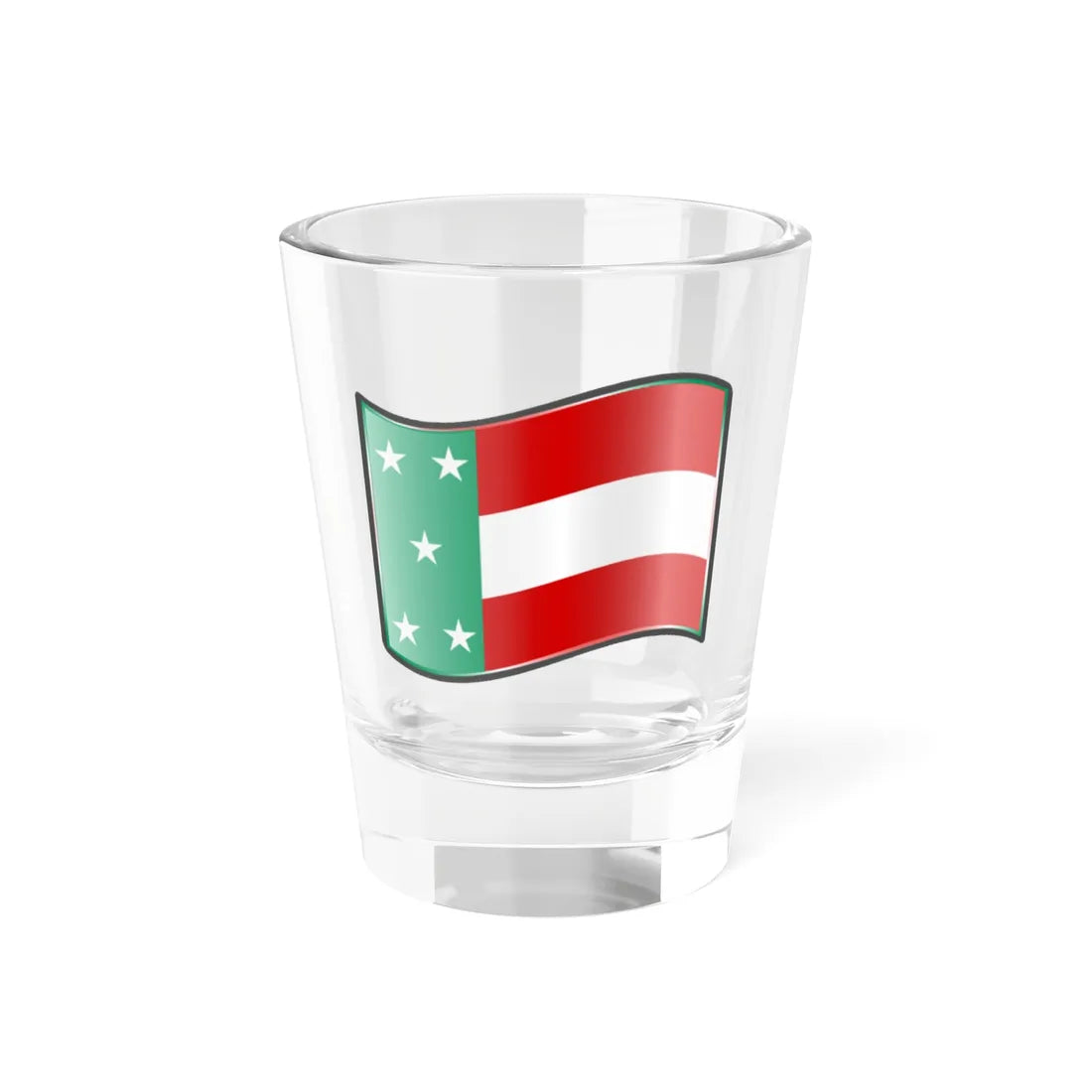 Nuvola Republic of Yucatan flag (Mexico) Shot Glass 1.5oz 1.5oz - Go Mug Yourself