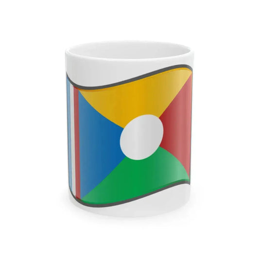 Nuvola Reunion ARF flag (France) White Coffee Mug 11oz - Go Mug Yourself