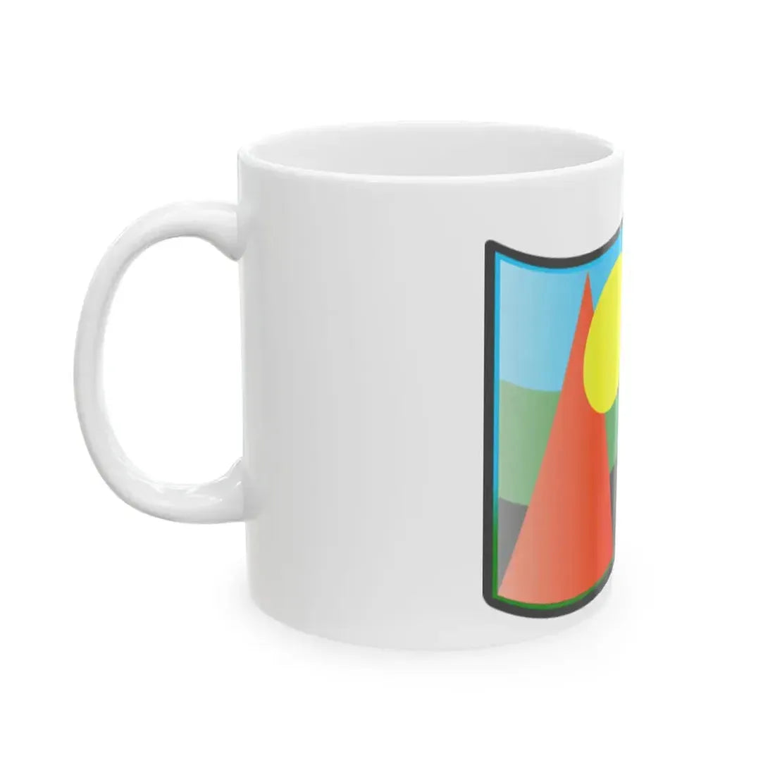 Nuvola Reunion cultural flag (France) White Coffee Mug - Go Mug Yourself