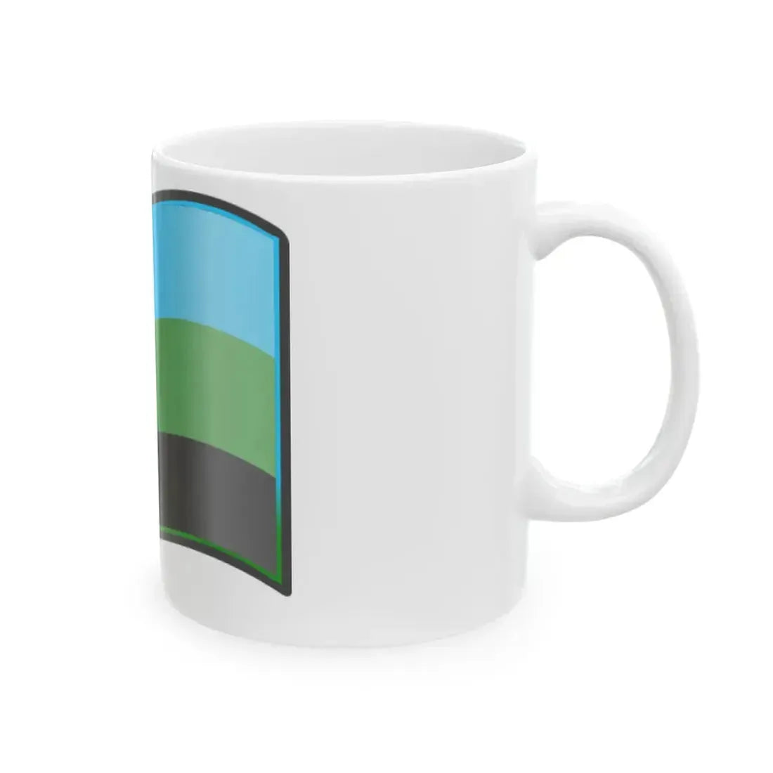 Nuvola Reunion cultural flag (France) White Coffee Mug - Go Mug Yourself