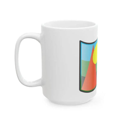 Nuvola Reunion cultural flag (France) White Coffee Mug - Go Mug Yourself