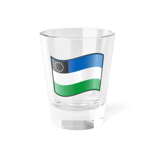 Nuvola Rio Negro flag (Argentina) Shot Glass 1.5oz 1.5oz - Go Mug Yourself
