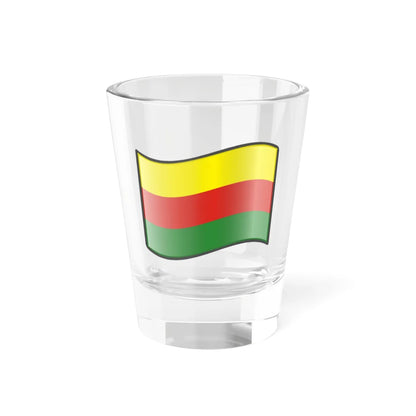 Nuvola Rojavan Flag (Syria) Shot Glass 1.5oz 1.5oz - Go Mug Yourself