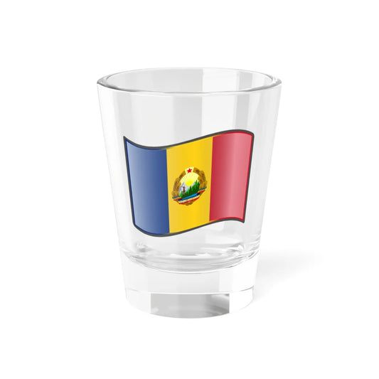 Nuvola Romanian flag 1965 (Oman) Shot Glass 1.5oz 1.5oz - Go Mug Yourself