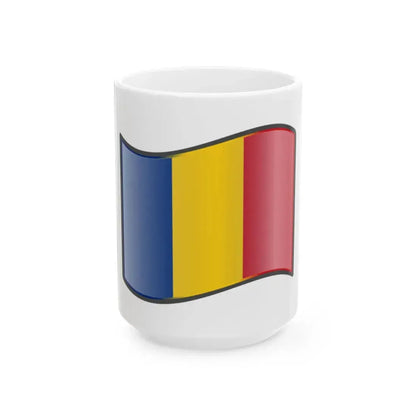 Nuvola Romanian flag (Oman) White Coffee Mug 15oz - Go Mug Yourself
