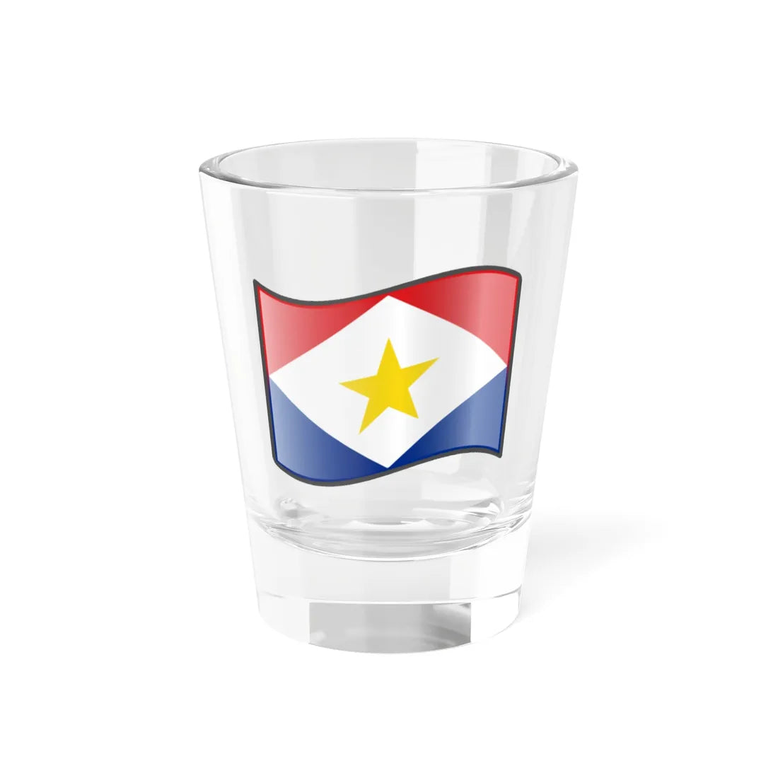 Nuvola Saba flag (Netherlands) Shot Glass 1.5oz 1.5oz - Go Mug Yourself
