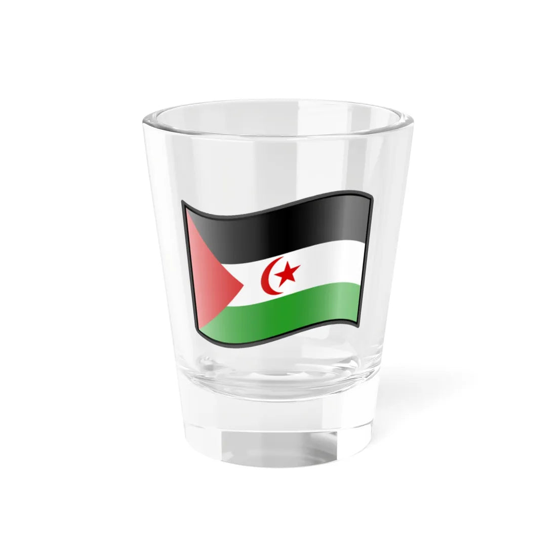 Nuvola Saharawi flag Shot Glass 1.5oz 1.5oz - Go Mug Yourself