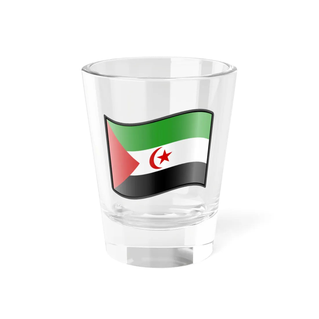 Nuvola Saharawi libre flag Shot Glass 1.5oz 1.5oz - Go Mug Yourself