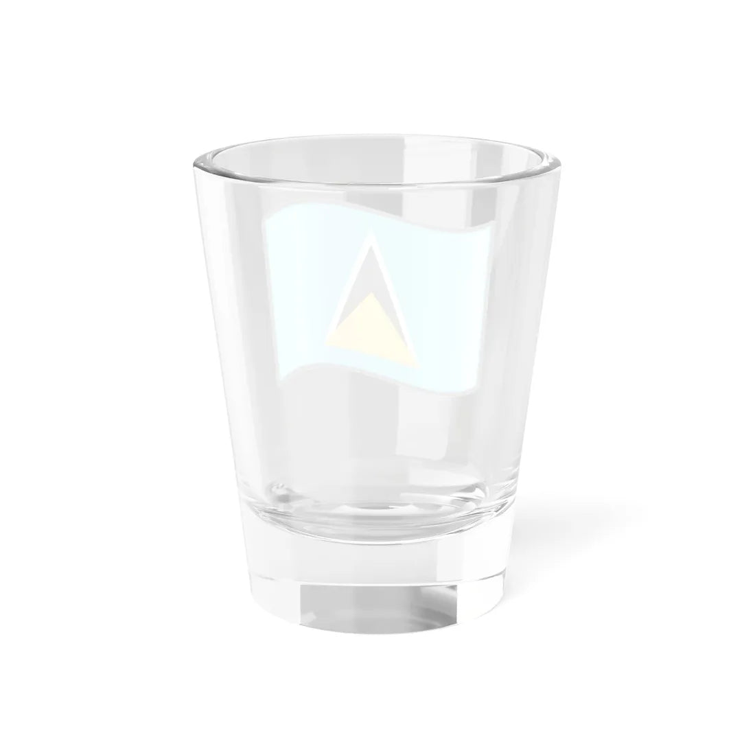 Nuvola Saint Lucian flag (Saint Lucia) Shot Glass 1.5oz - Go Mug Yourself