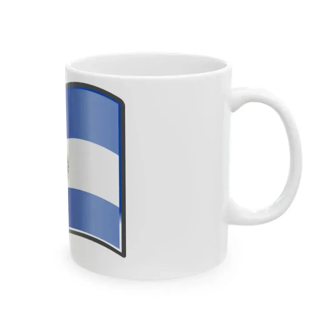 Nuvola Salvadoran flag (El Salvador) White Coffee Mug - Go Mug Yourself