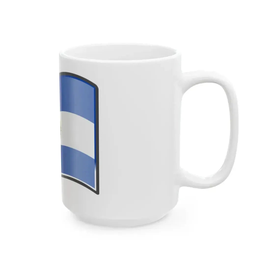 Nuvola Salvadoran flag (El Salvador) White Coffee Mug - Go Mug Yourself