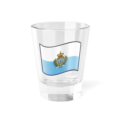 Nuvola Sammarinese flag (San Marino) Shot Glass 1.5oz - Go Mug Yourself